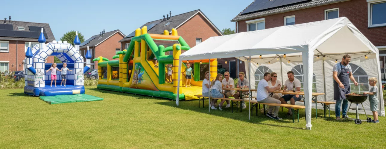 Buurtfeest organiseren met Springkussenverhuur Groene Hart