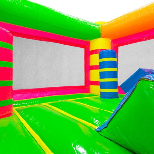 Springkussen mini Krokodil Fluor colours