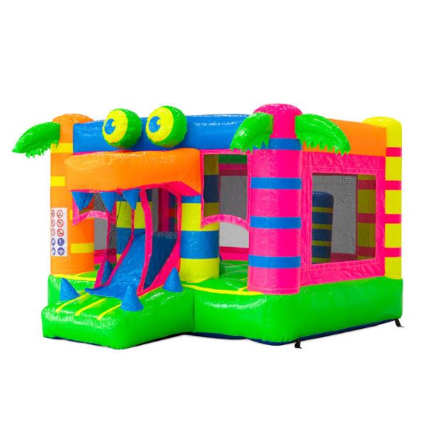 Springkussen mini Krokodil Fluor colours