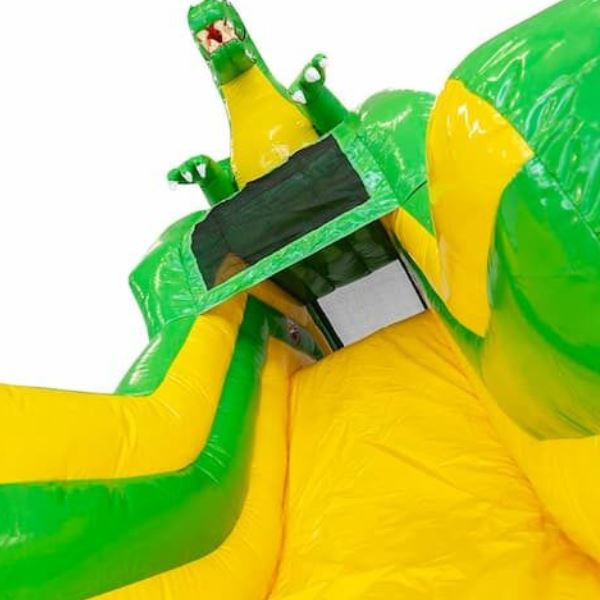 Glijbaan Dino met ballen/waterbad Glijbaan Dino met ballen/waterbad